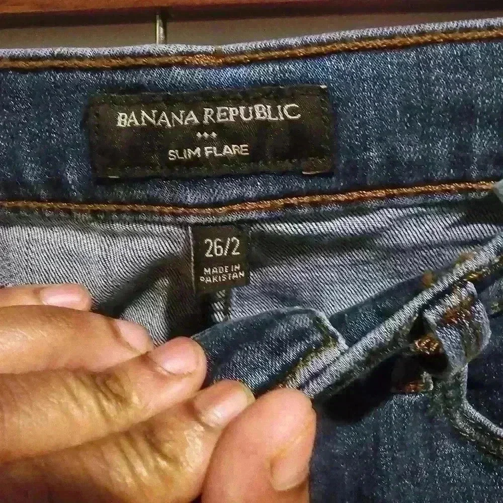 P7435  banana republic slim glare medium  wash  size 26/2 - Picture 5 of 8